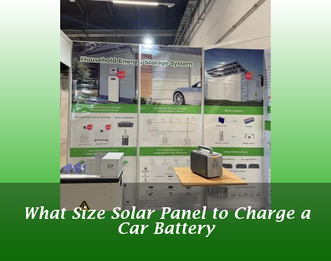 What Size Solar Panel to Charge a Car Battery
